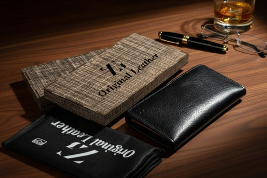 Executive Menβs Long Vertical Wallet β Premium Soft Genuine Leather Travel Organizer & Checkbook Holder