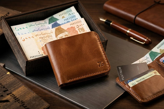 Signature Baby Buffalo Leather Wallet – Ultra-Durable Soft Grain Bi-Fold with Luxury Wooden Box